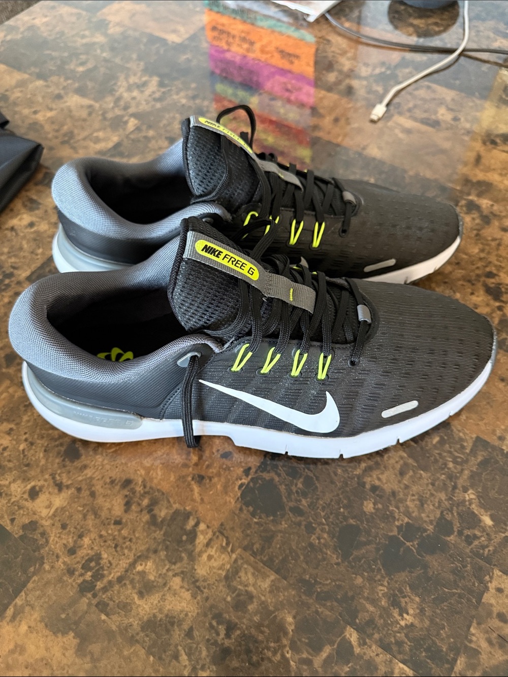 Nike Free Golf NN Golf Shoes Black Iron Grey White FN0332-001 Men's Size 12 - Picture 2 of 8